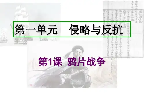 人教部编版历史八年上册课件 第1课 鸦片战争(共14张PPT)