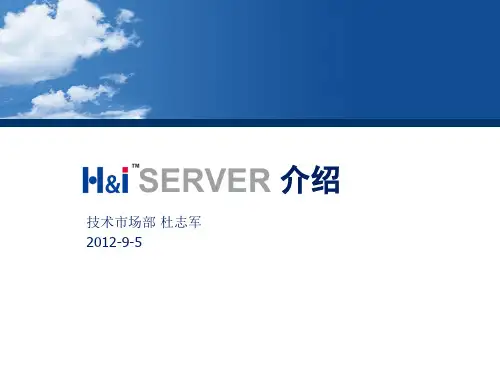 HiSERVER冗余服务器介绍(经典)精品PPT课件