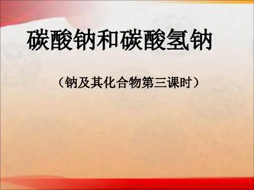 碳酸钠与碳酸氢钠一轮复习课件