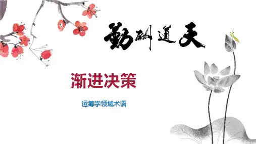 渐进决策    