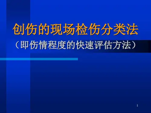 创伤现场检伤分类法