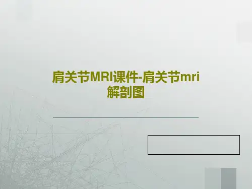 肩关节MRI课件-肩关节mri解剖图共36页PPT