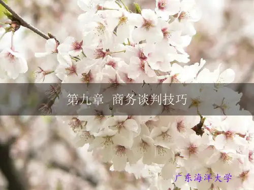 商务谈判实务-第9章-文档资料