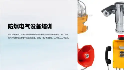 《防爆电气设备培训》课件
