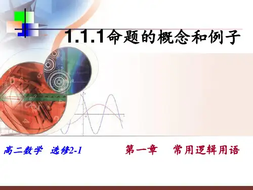 1.1.1命题的概念和例子PPT课件