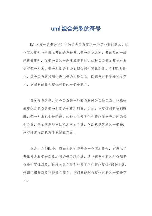 uml组合关系的符号