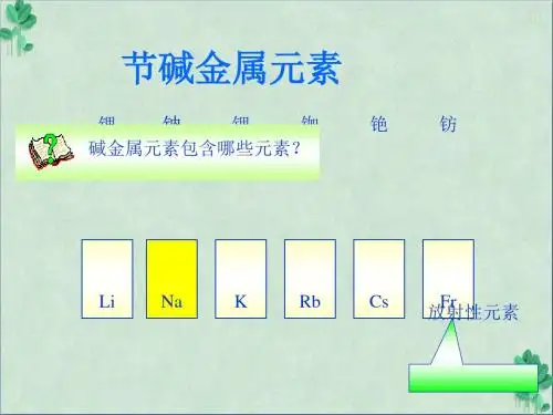 碱金属元素0 人教版(课件PPT)