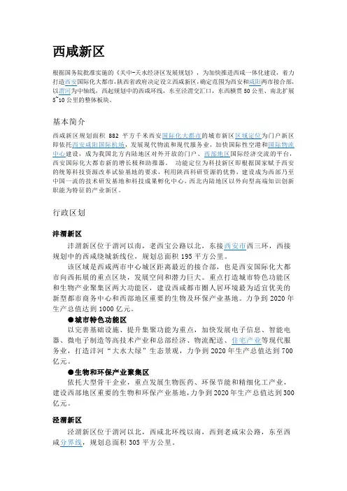 西咸新区介绍