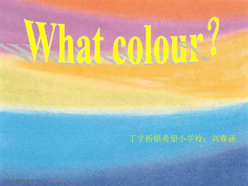 小学英语川教版三年级起点三年级上册LessonOWhatColour课件