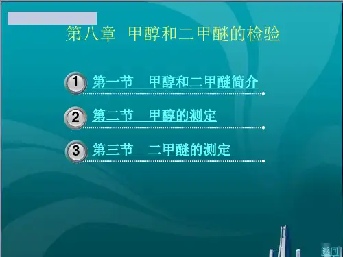 甲醇和二甲醚的检验