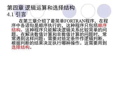 fortran程序设计第4章xhb