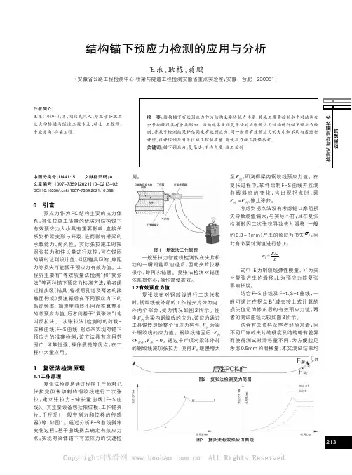 结构锚下预应力检测的应用与分析