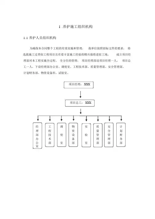高速公路小修保养工程施工组织设计