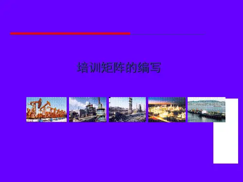 培训矩阵