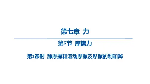 摩擦力ppt课件