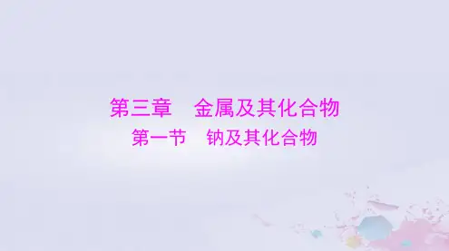 2024届高考化学一轮总复习第三章金属及其化合物第一节钠及其化合物课件