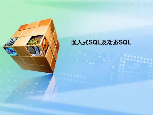 嵌入式SQL及动态SQL