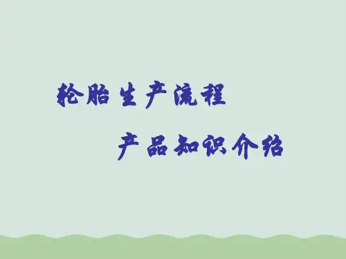 轮胎的基础知识与性能ppt(共28页)