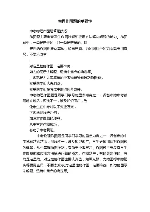 ?物理作图题的重要性