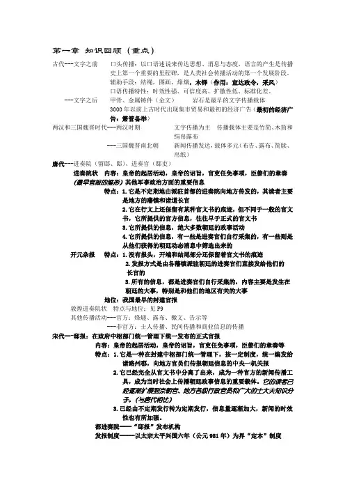第一章  古代新闻事业