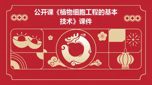 公开课《植物细胞工程的基本技术》课件