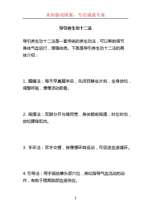 导引养生功十二法 (2)