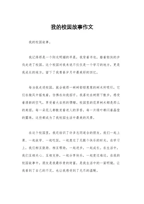我的校园故事作文