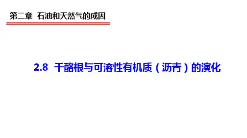 2.8 干酪根与可溶性有机质(沥青)的演化