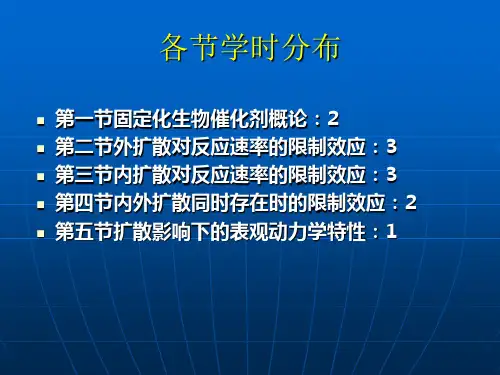 第三章固定化生物催化剂反应动力学