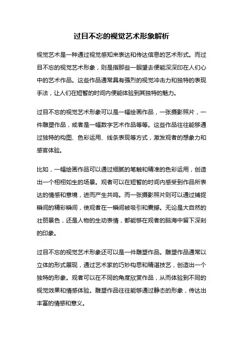 过目不忘的视觉艺术形象解析