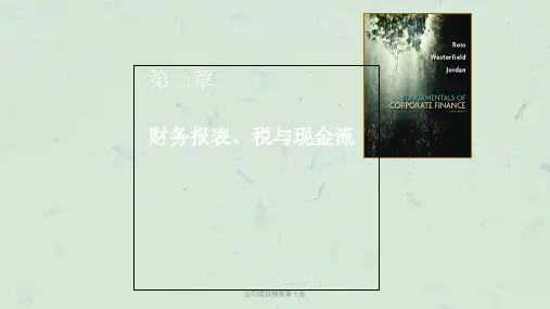 公司理财精要第十版课件