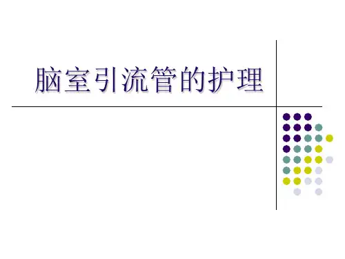 脑室引流管护理 PPT课件