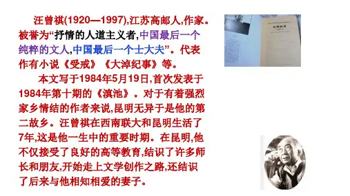 部编版语文昆明的雨ppt优秀版课件.ppt