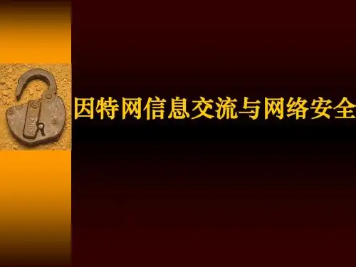 因特网信息交流与网络安全摘要