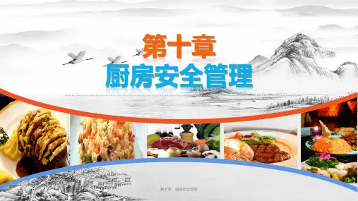 第十章 厨房安全管理ppt课件