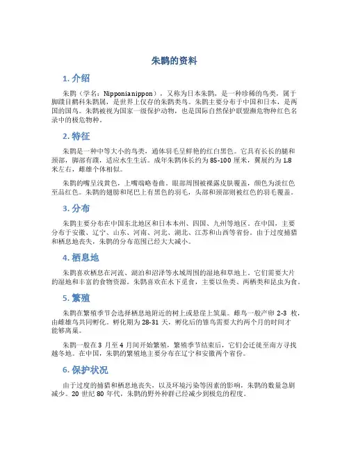 朱鹮的资料
