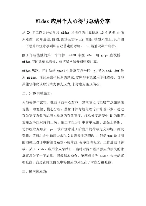 Midas应用个人心得与总结分享