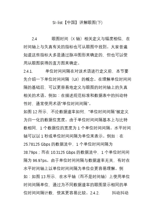 SI-list【中国】详解眼图(下)