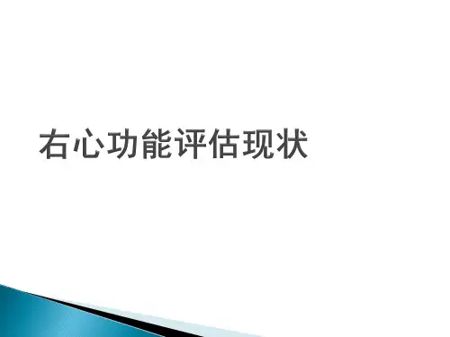 右心功能评估：现状与展望