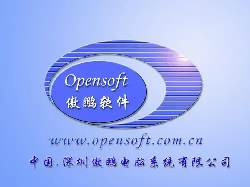 傲鹏公司ERP培训教材演示