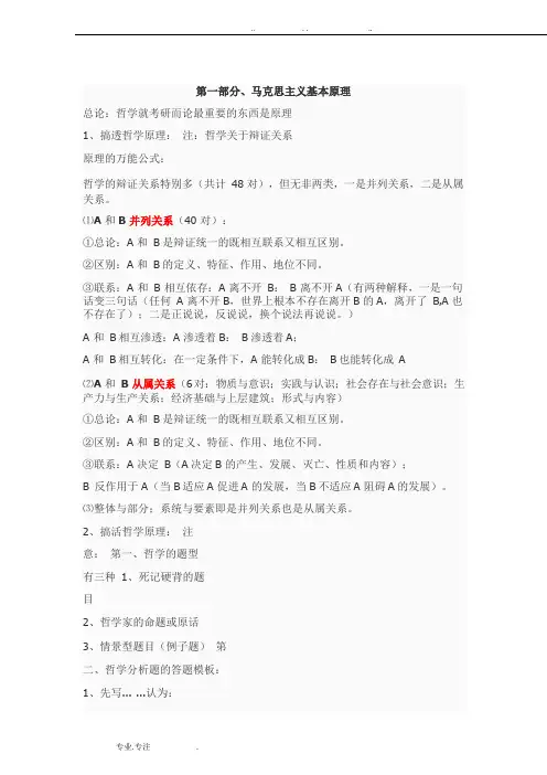 考研政治大题答题7步法与模板