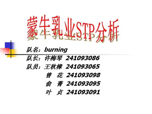 burning蒙牛STP分析