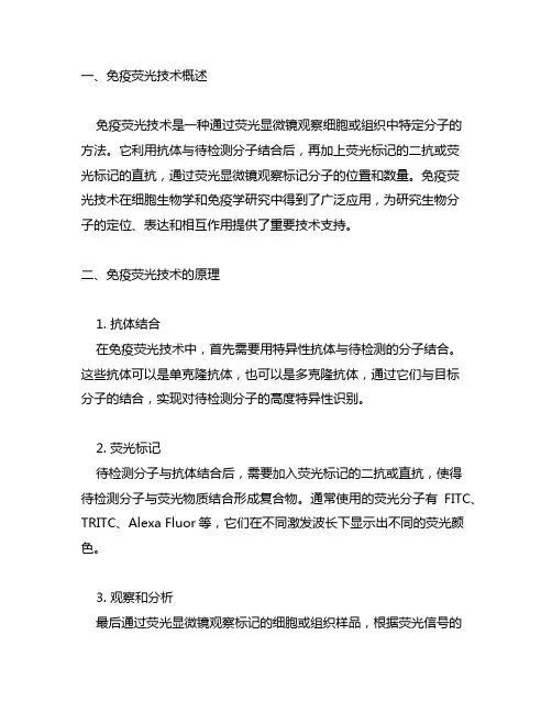 免疫荧光技术名词解释细胞生物学