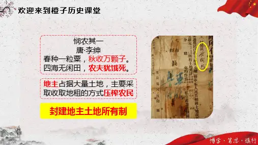土地改革ppt课件