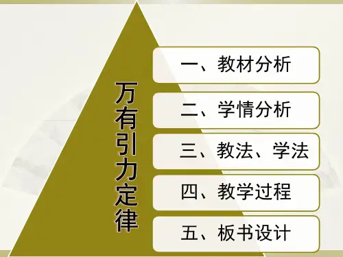 人教版高中物理必修2：万有引力