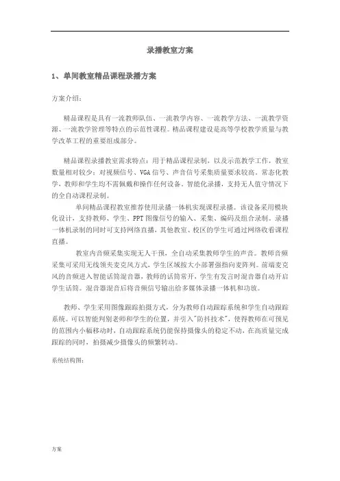 录播教室解决方案.doc