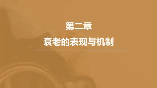 衰老的表现与机制(中年老年病学)