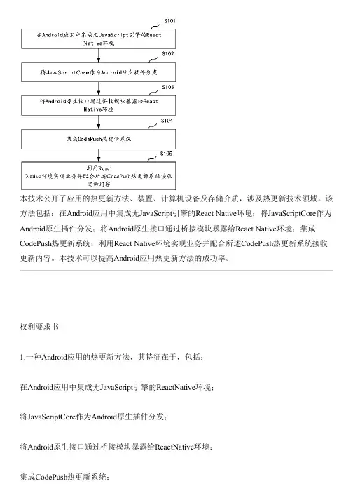 应用的热更新方法、设备、计算机设备及存储介质的制作技术