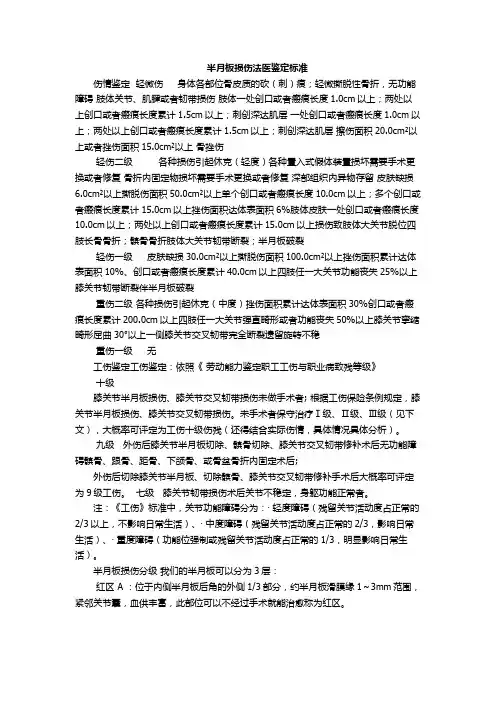 半月板损伤法医鉴定标准