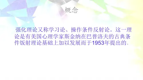 组织行为学强化理论15页PPT